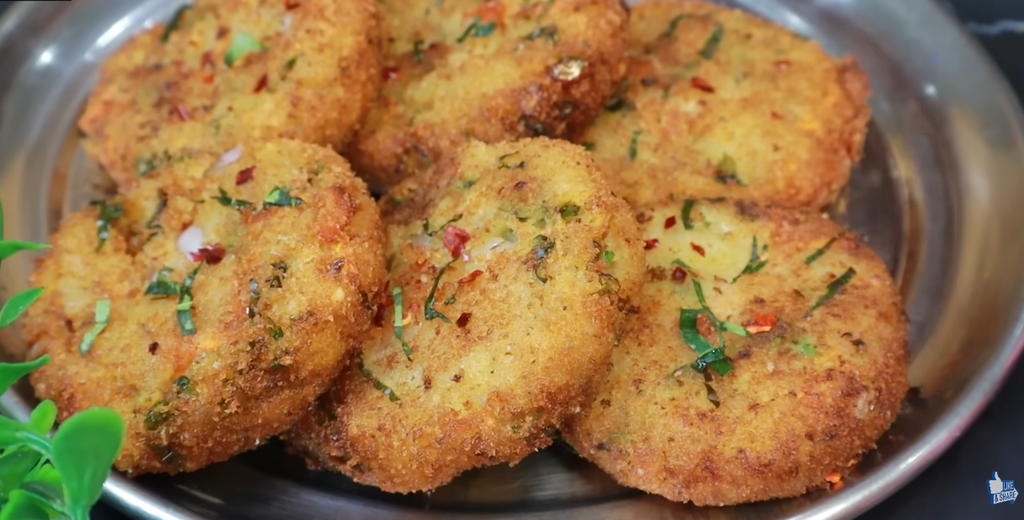 poha aloo tikki breakfast